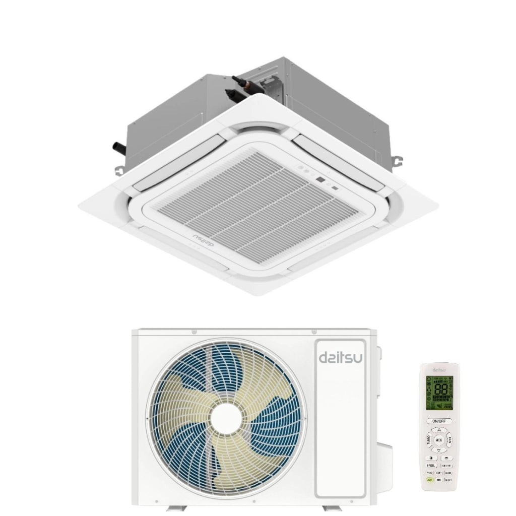 Condizionatore a Cassetta Daitsu 36000 Btu AUD36KDBS Monofase R-32 Wi-Fi Optional con Telecomando e Griglia