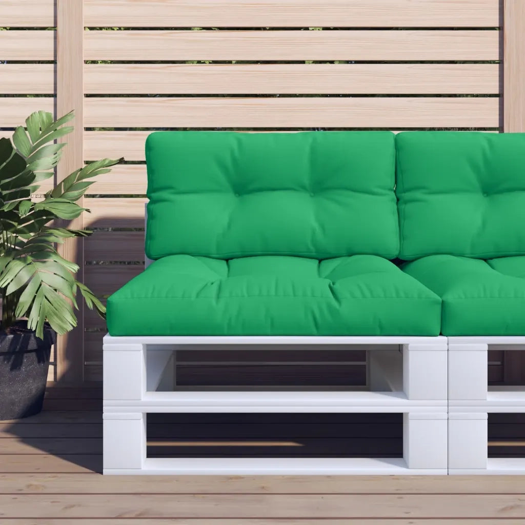 Cuscino per pallet | Cuscini per sedie Verde 80x40x12 cm in Tessuto