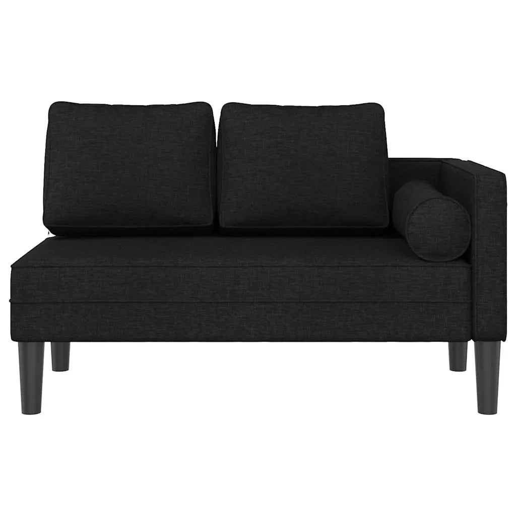 Sdraio con Cuscini Nero in Tessuto CFW3988212