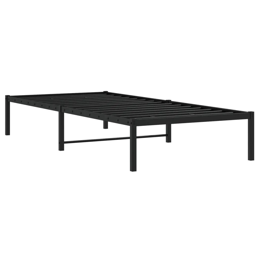 Giroletto-Struttura Letto in Metallo Nero 90x200 cm 661283