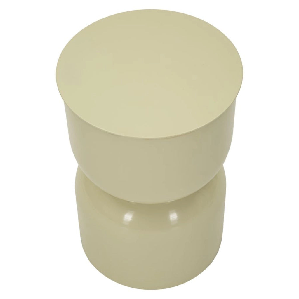 Tavolino VKH1079, Beige, Metallo, 31x31x46 cm