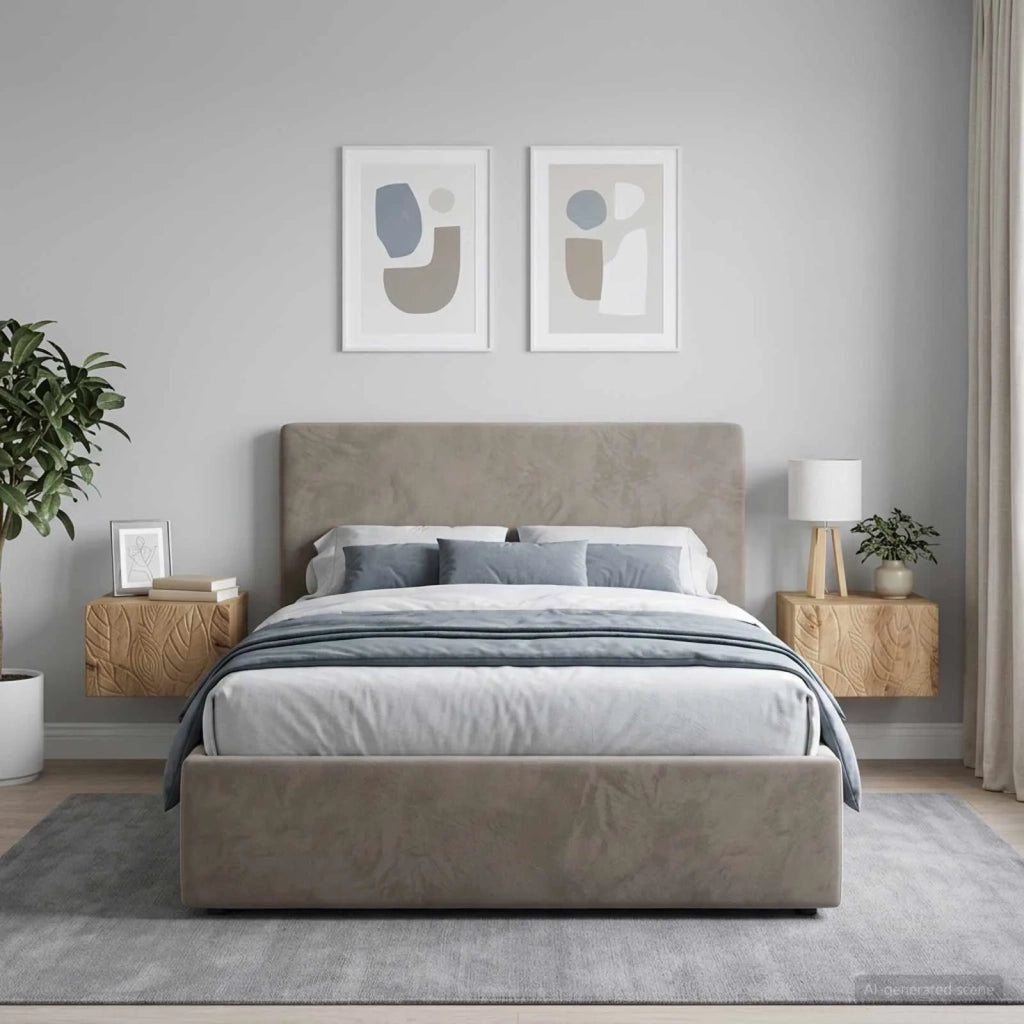 Mobiletto da notte a muro 2 pz Rovere Artigianale 898804