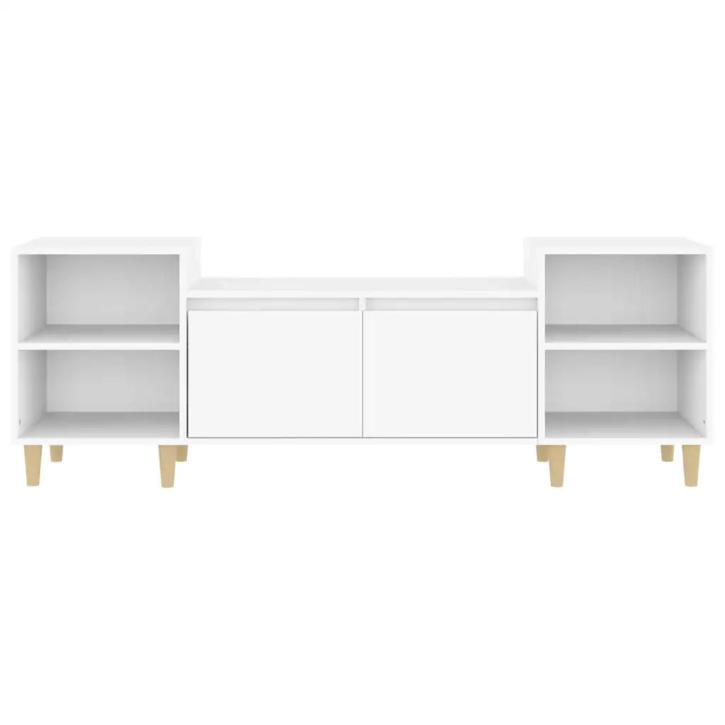Mobile Porta TV Bianco 160x35x55 cm in Legno Multistrato 821188