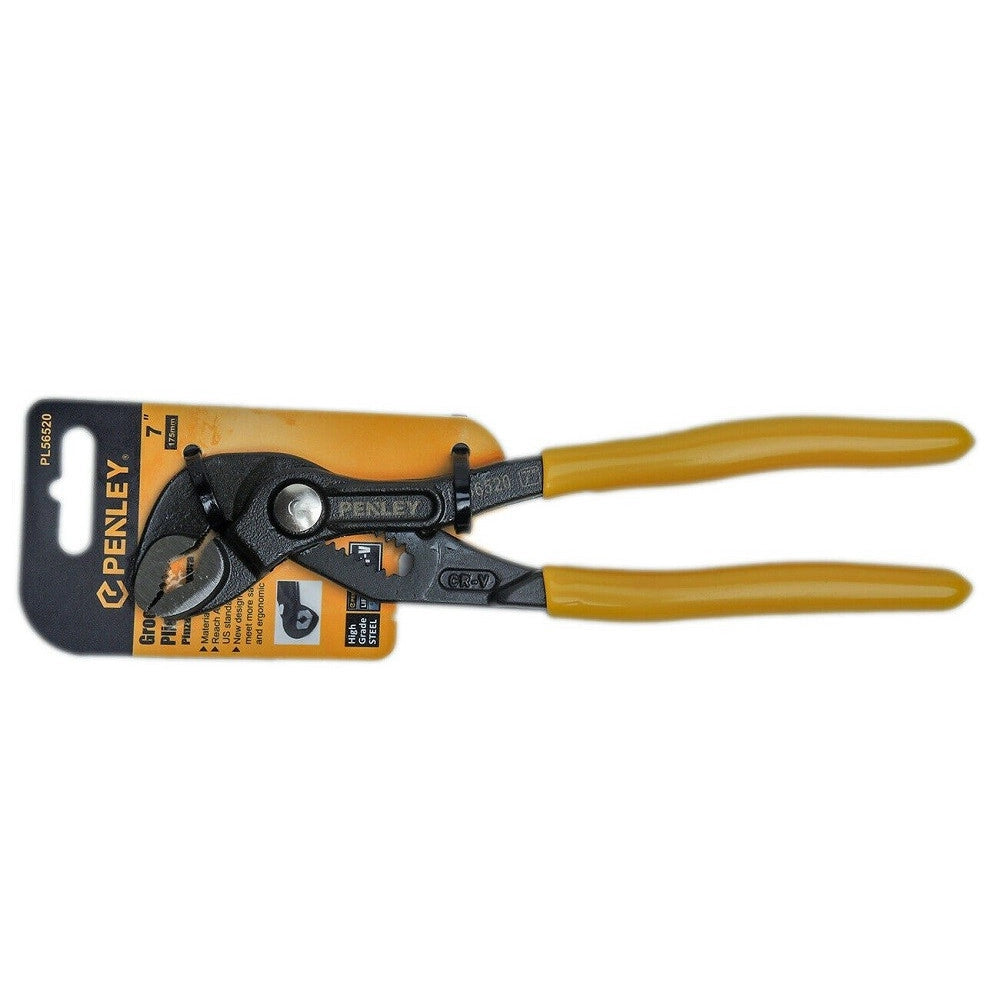 Trade Shop - Pinza A Pappagallo 7" 175mm Regolabile Cromo Vanadio Manico Antiscivolo Poligrip -