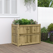 Fioriera da Giardino-Vaso da Esterno 90x50x70 cm in Legno di Pino Impregnato