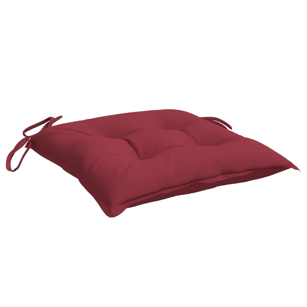 Cuscini per Sedia 4 pz | Cuscini per sedie Rosso Vino 40x40x7 cm in Tessuto Oxford