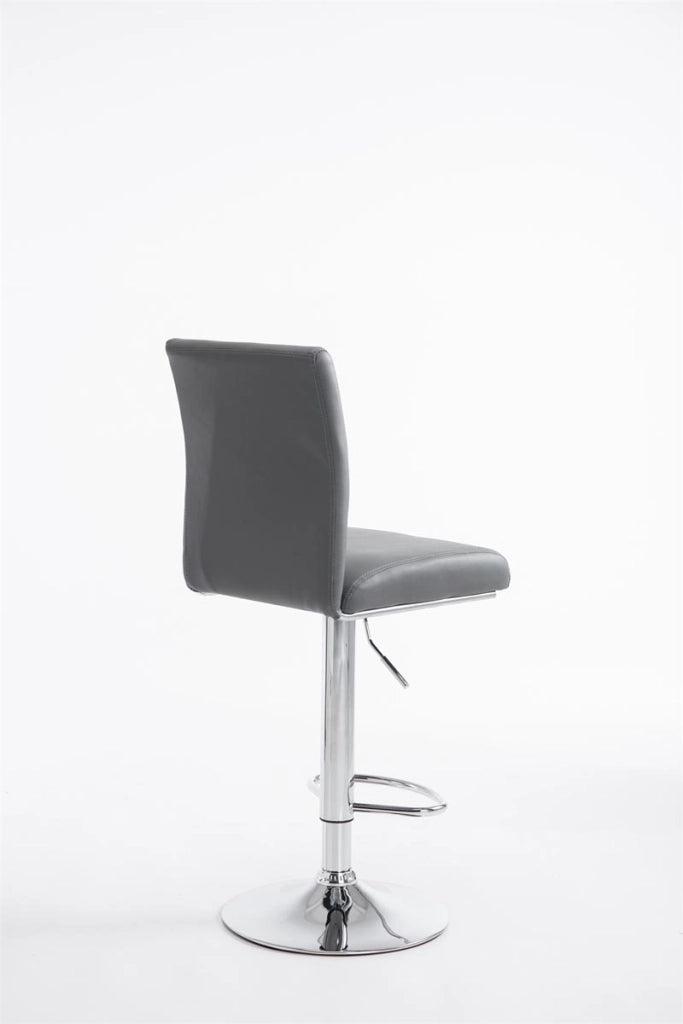 Sgabello Colonia in similpelle grigio