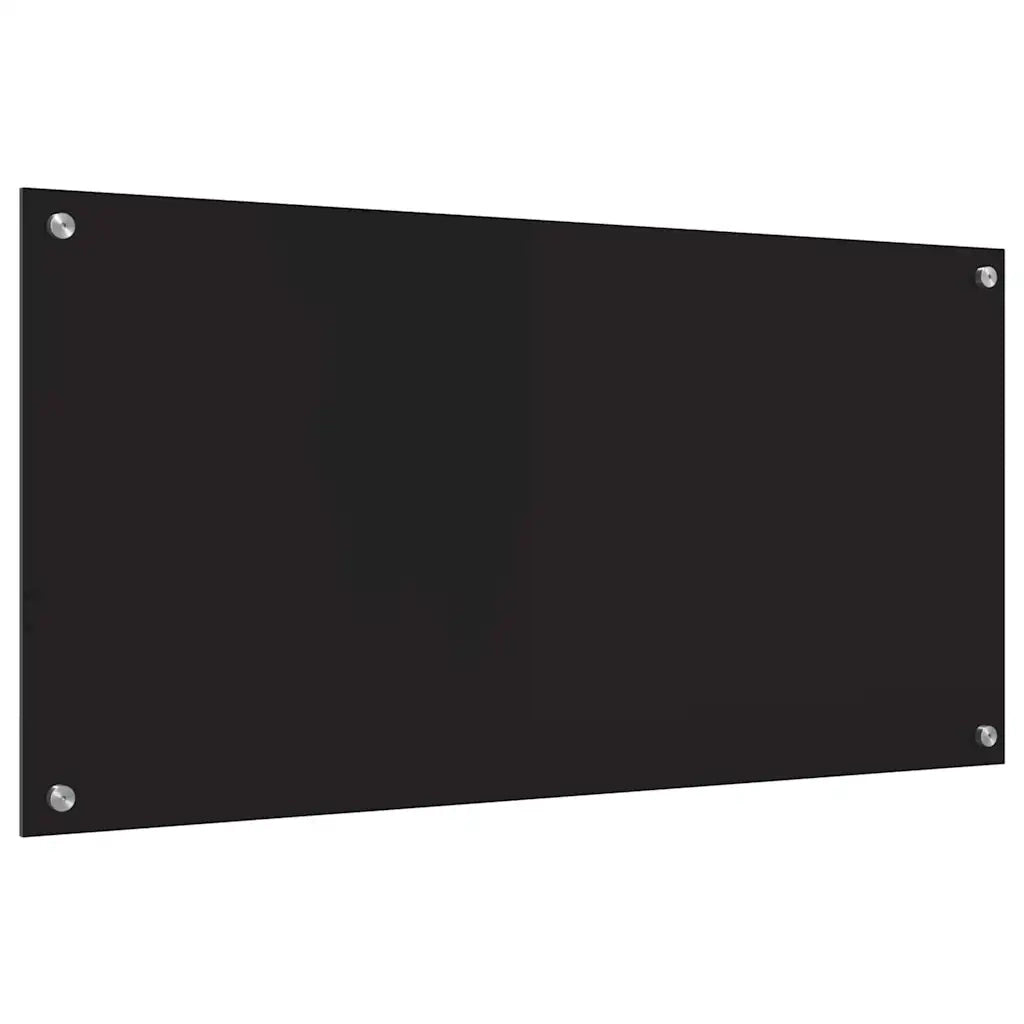 Schienale da cucina Nero 100 x 50 cm vetro temperato CFW9390566