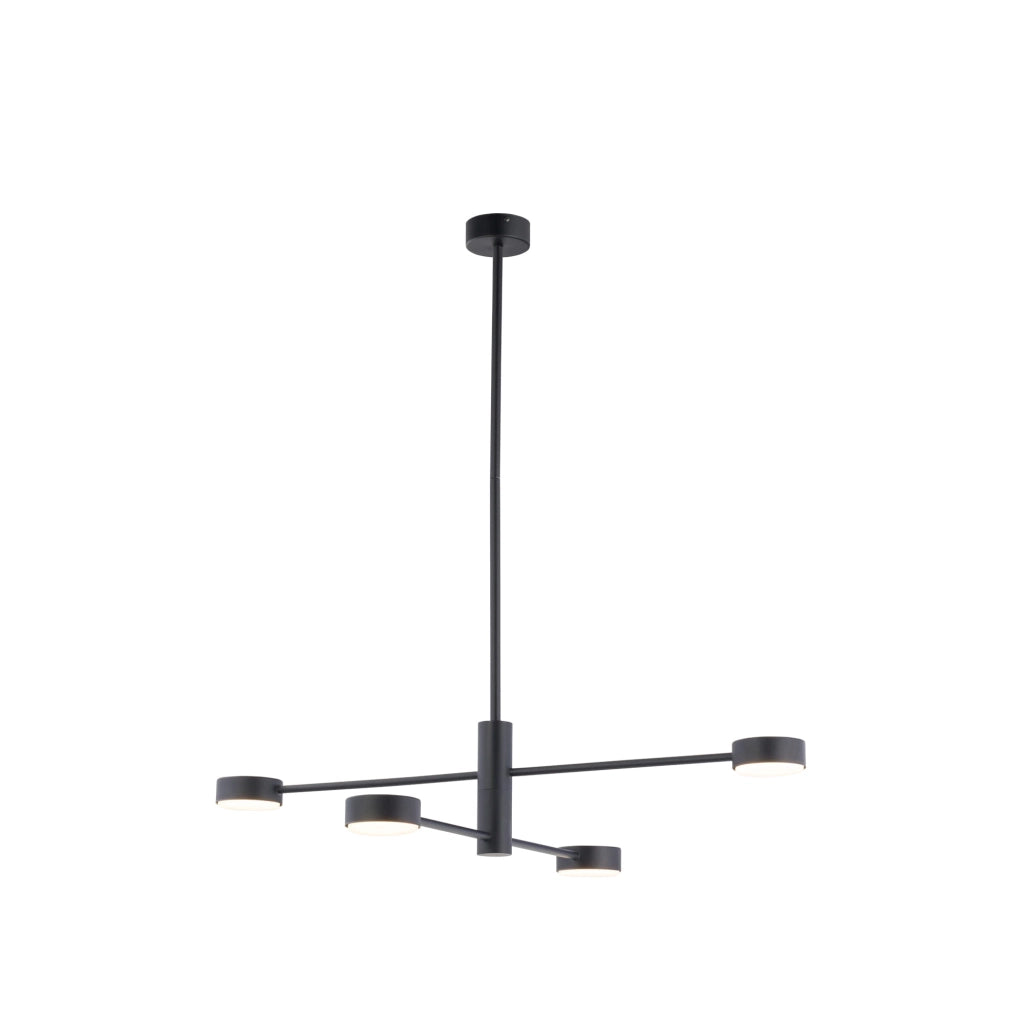 Plafoniera LED Nowodvorski Orbit nera metallo 4xGX53