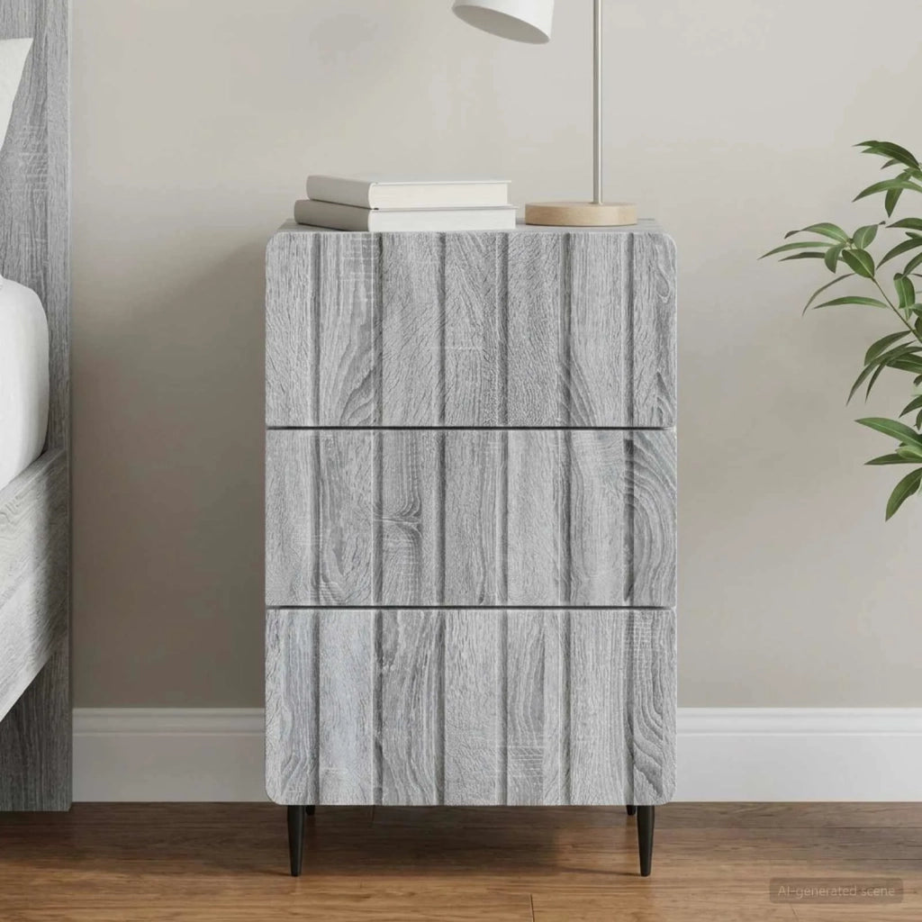 Armadio da Notte con cassetto Grigio Sonoma 43x 41 x 68 cm 894331