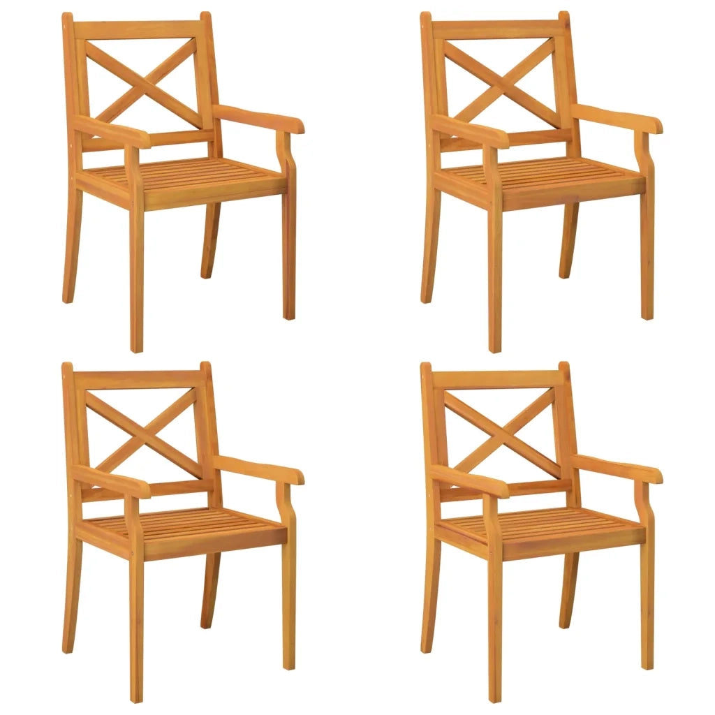 Set Mobili da Pranzo per Giardino 5 pz Legno Massello di Acacia 3058001