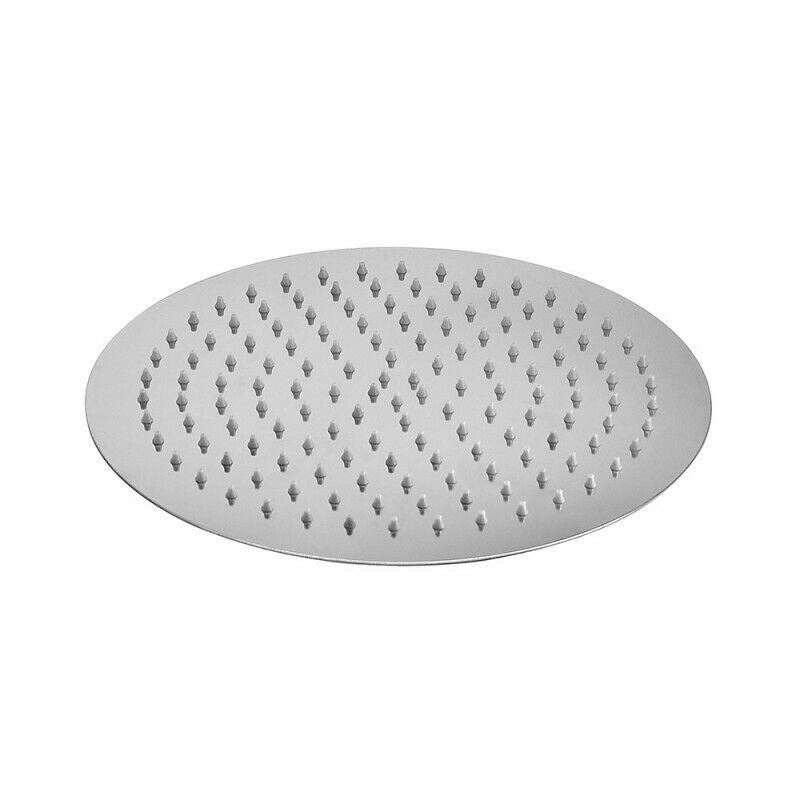 Soffione doccia cromato tondo 30 x 30cm effetto pioggia design sottile 59694