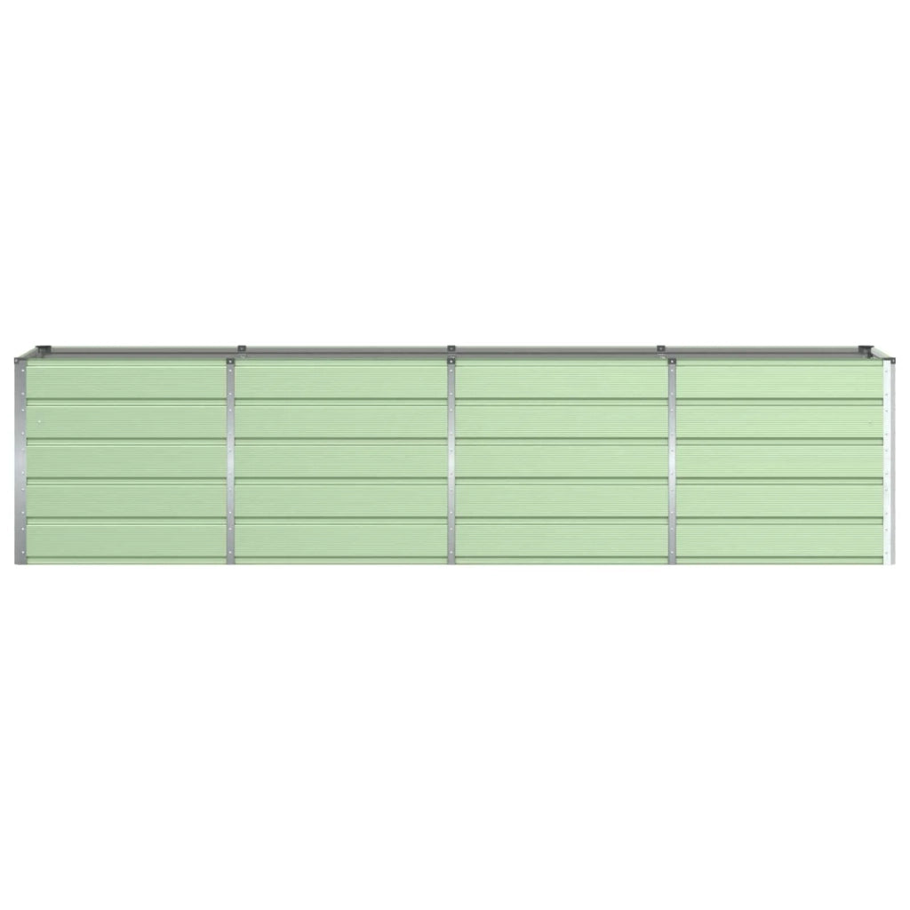 Fioriera da esterno moderna dal design industriale 240 x 80 x 75 cm acciaio verde 02_0059271
