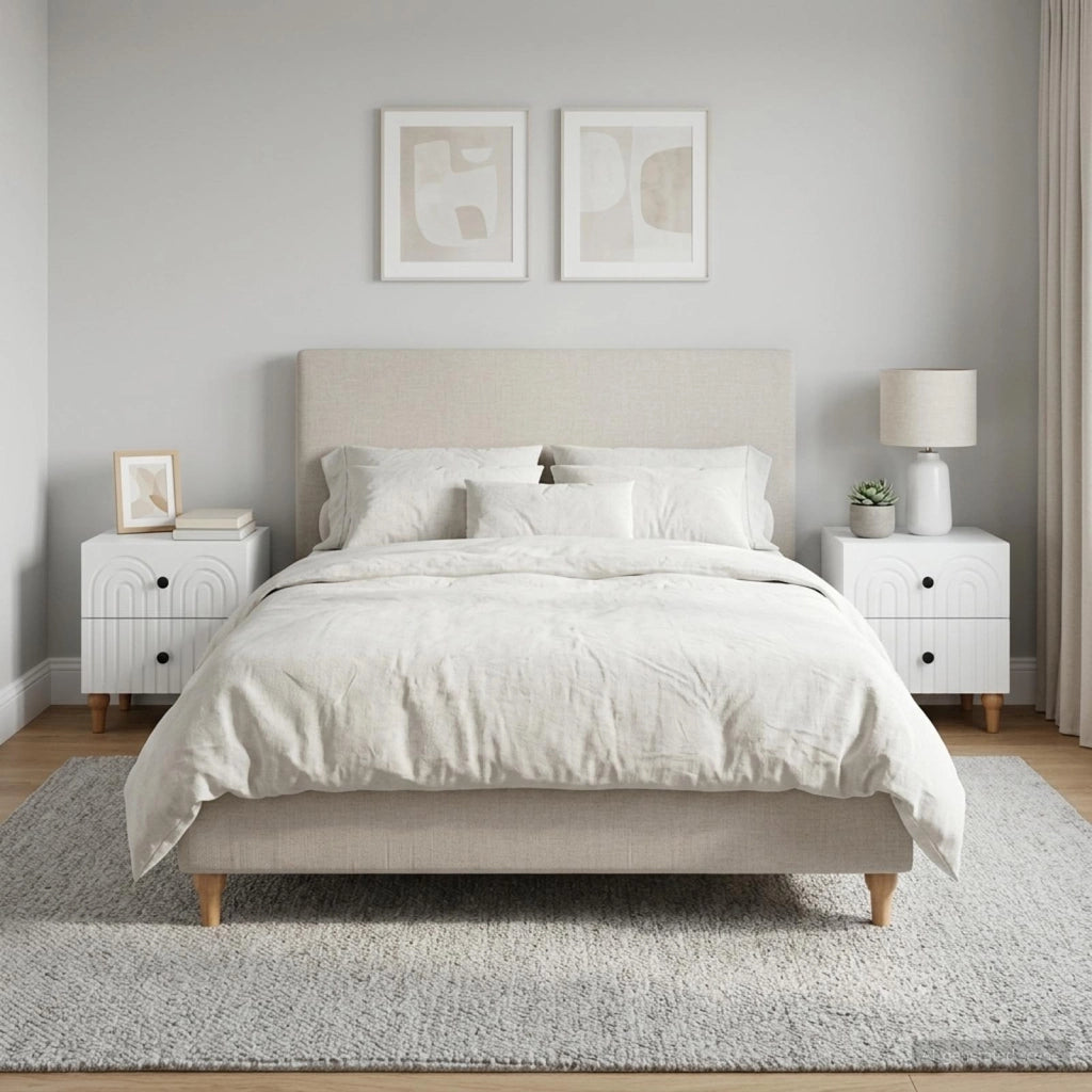 Armadio da Notte 2 pz Bianco 43 x 34,5 x 48 cm 894066