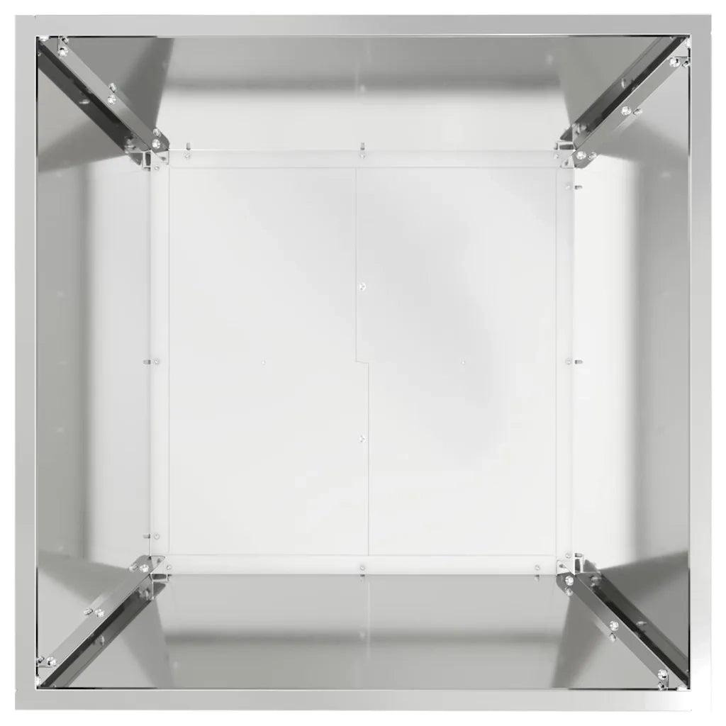 Vaso da giardino Argento 50 x 50 x 15 cm Acciaio zincato 873834