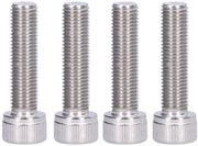 Viti a 5 viti a 4 pezzi - Acciaio inossidabile - M10 x 50 mm - Filo fine - Materiale di fissaggio - Adatto per lavori di costruzione - Viti a ingranaggio