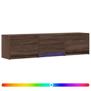 Mobile TV | Armadietto TV | Mobile Porta TV con LED con LED Quercia marrone 165 x 34 x 40 cm