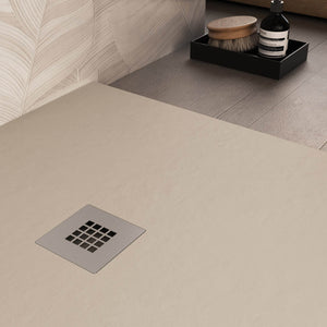 Piatto Doccia in Pietra 75x75 cm Bonussi Ardesia Everest Crema