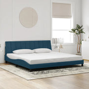 Giroletto senza Materasso Hanko Blu 200x200 cm in Velluto 3207871