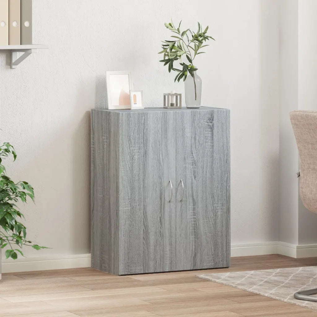 Schedario Grigio Sonoma 60x32x77,5 cm in Legno Multistrato 840770