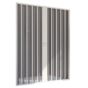 Porta Doccia in PVC 180CM H185 a soffietto con Apertura Centrale colore Bianco mod. Flex