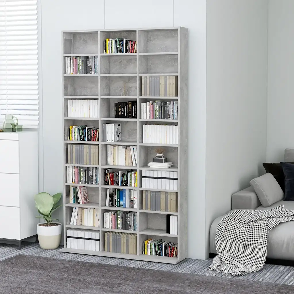 Mobile Porta TV Grigio Cemento 102x16x177,5 cm in Multistrato