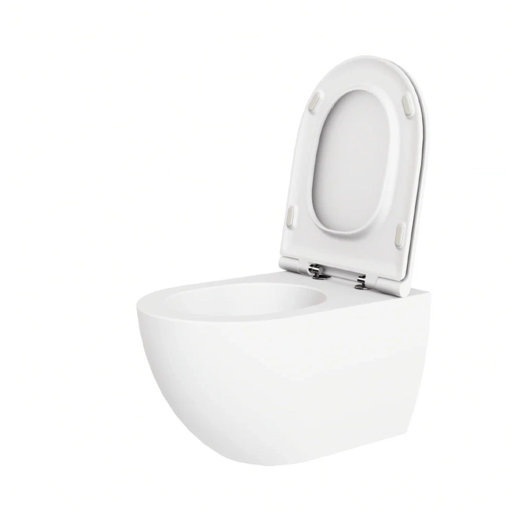 Azzurra Ceramica "Comoda" Coppia Di Sanitari Sospesi Bianco Opaco Senza Brida