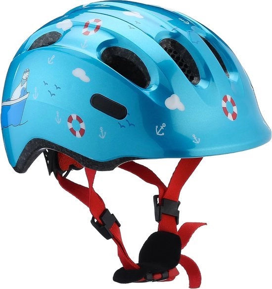 Elmetto per bambini da bicicletta - Protezione per la testa dei bambini in bicicletta - Elmetto per bambini - Elmetto per bambini maschi e femmine - Blu - Dimensione S (circonferenza 45-50cm) - Tieni il tuo bambino al sicuro in bicicletta!