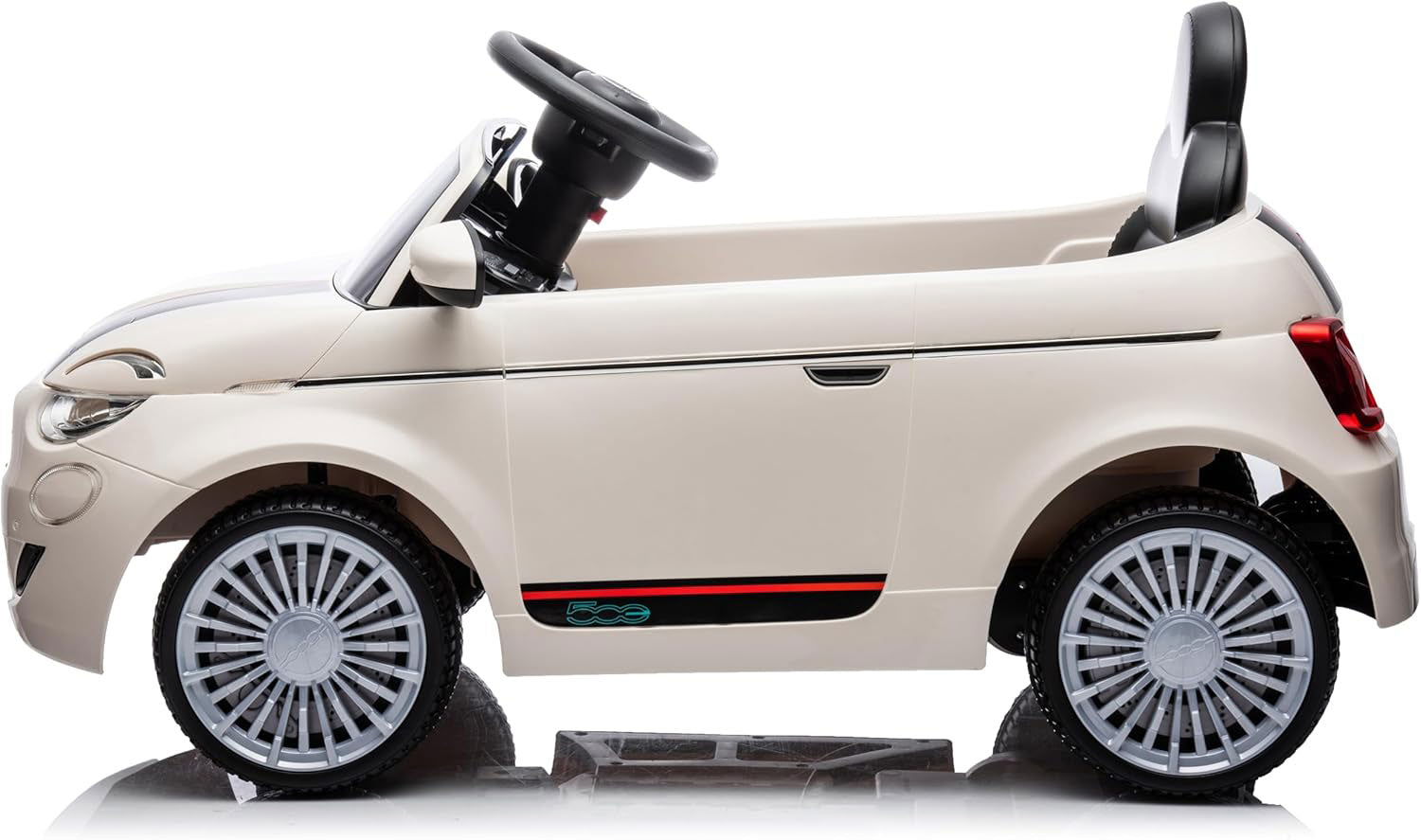 Macchina Elettrica per Bambini Licenza Ufficiale Fiat 500 Small 10,8V 3,1Ah Bianco