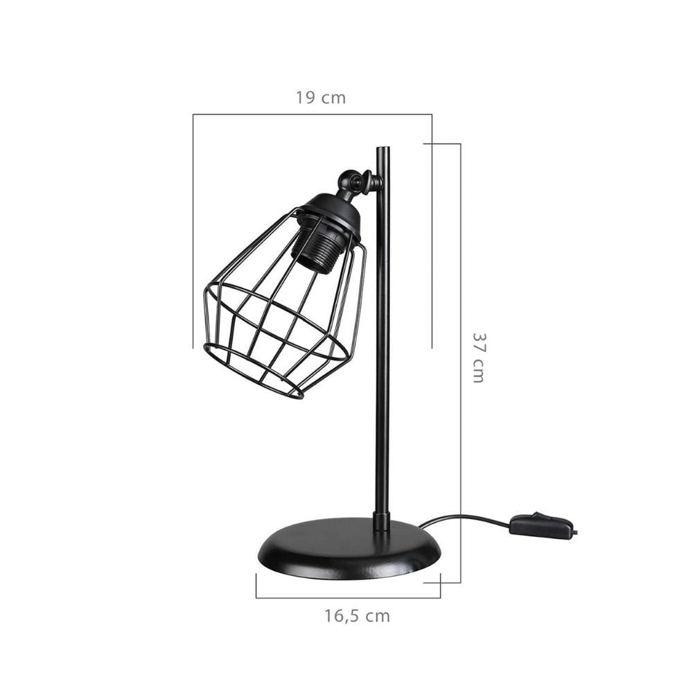 Lampada da tavolo EkinoKs colore nero