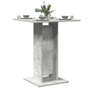 Tavolo da Bistrot Grigio Cemento 60x60x75 cm Legno Multistrato 802106