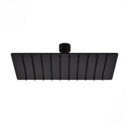 Soffione doccia ultraslim quadrato acciaio inox 20x20 cm SPAGNA - Nero Opaco