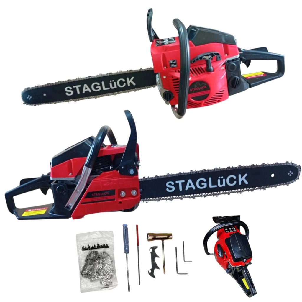 Motosega a scoppio 52cc lama 50cm professionale per giardinaggio