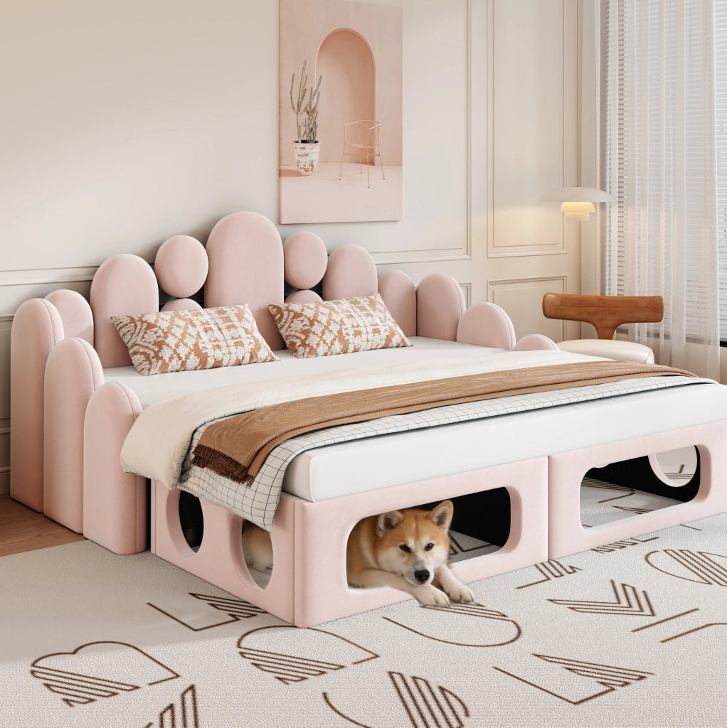 Divano letto multifunzione 180x200 cm con cuccia per animali