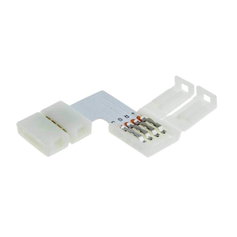 Connettore angolare per striscia led rgb 10mm alta qualità optonica 6621