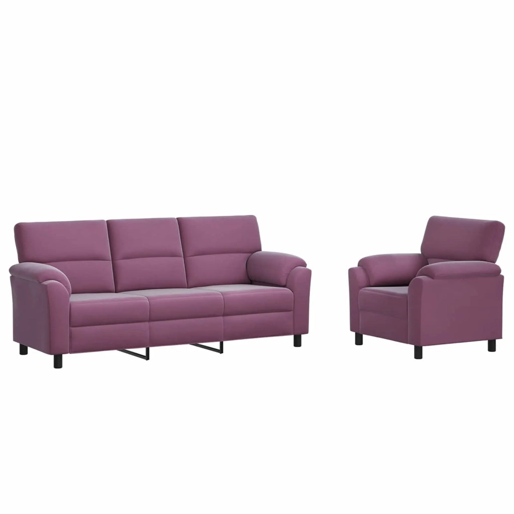 Set di divani 2 pcs Viola Velluto 3430461