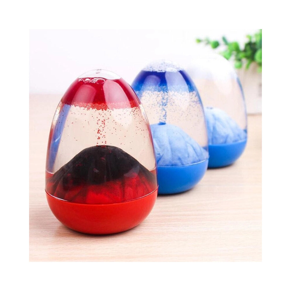 Trade Shop - Clessidra In Vetro Con Effetto Eruzione Vulcano Liquido Idea Regalo Decorazione -
