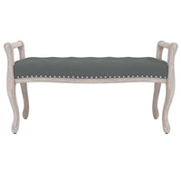 Panca Grigio Scuro 110x45x60 cm in Tessuto 344437