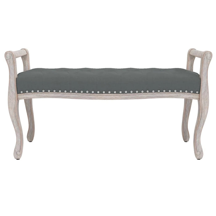 Panca Grigio Scuro 110x45x60 cm in Tessuto 344437