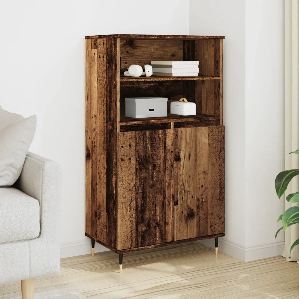 vidaXL Credenza Legno Antico 60x36x110 cm in Legno Multistrato
