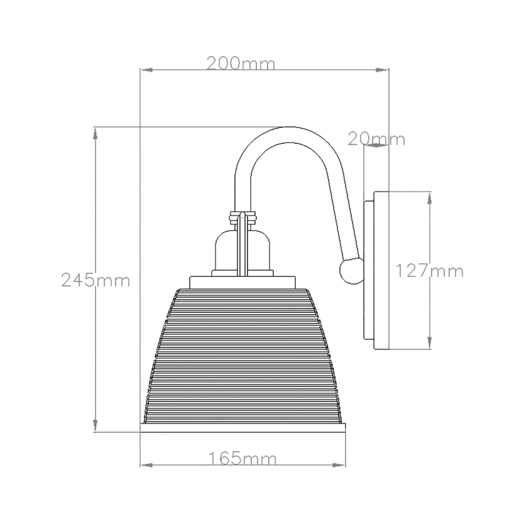 Applique bagno cromata vetro Dublin G9 3W IP44 Quoizel