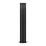 Radiatore Termosifone Termoarredo Design Piatto Pannello Elementi Nero Opaco