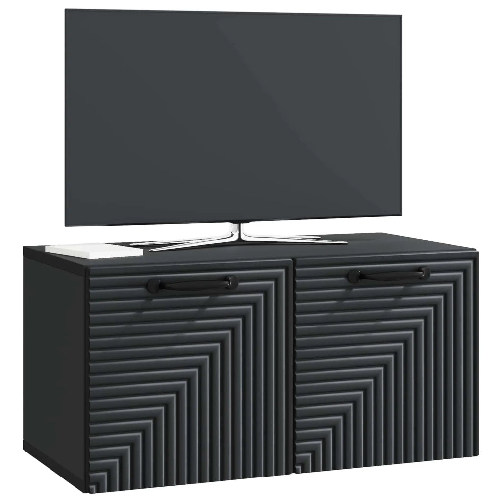 Mobile Porta TV da Muro Nero 59,5 x 31 x 30 cm 898706