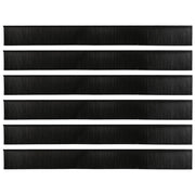 Spazzole per porte autoadesive 6 pz Nero 100 cm CFW6702392