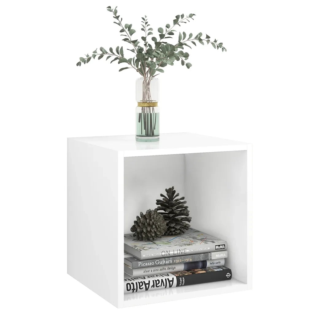 Mobili a Muro 2pz Bianchi 37x37x37 cm in Legno Multistrato 805445