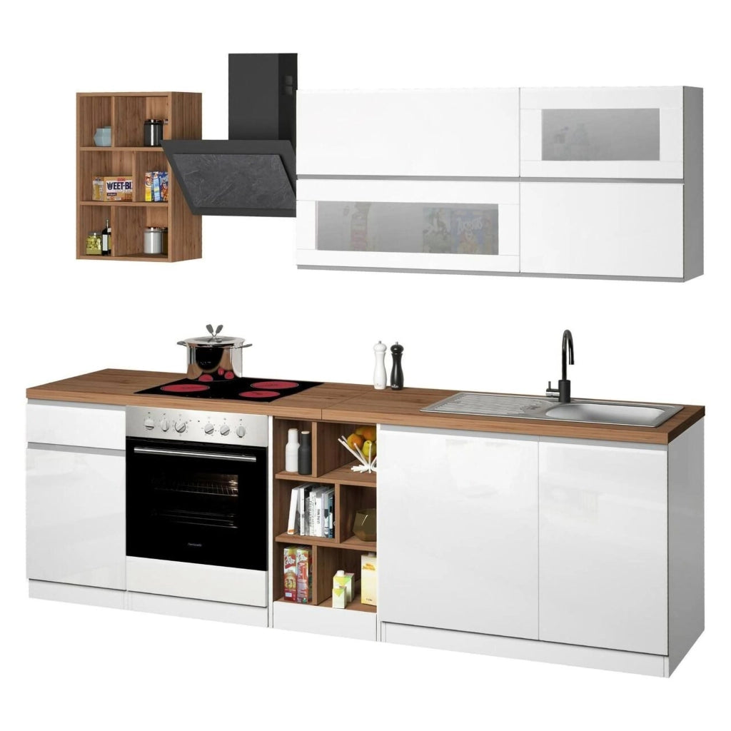 Cucinino Fonti, Cucina un Cassetto Made in Italy, Bianco Lucido