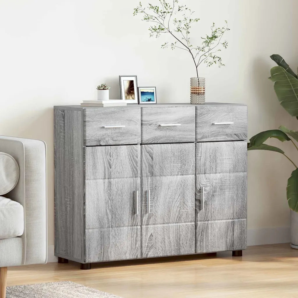 Credenza con porta FLORIN Grigio Sonoma 88,5 x 30,5 x 73 cm