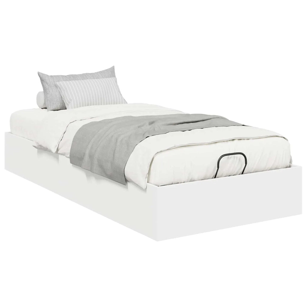 Letto ottomano Bianco 75,5 x 190 cm Legno ingegnerizzato