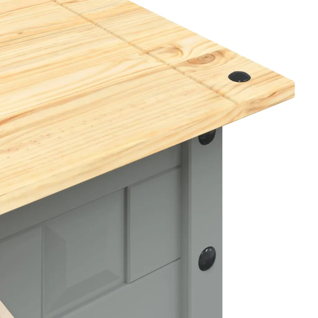 Tavolino Caff¨¦-Tavolino da soggiorno-Tavolo Pino Messicano Corona Range Grigio 100x55x44 cm