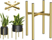Supporto per piante - Regolabile supporto metallico per piante da 8-12" (vaso non incluso) - Stile e stabilità medievale per un elegante supporto per piante da interni - Adatto per decorazione interna ed esterna
